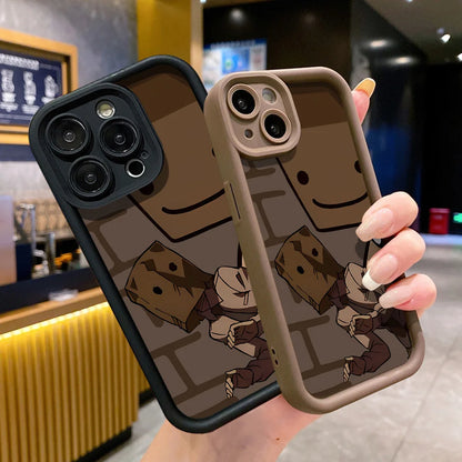 Cartoon Box Man Silicone Soft Phone Case
