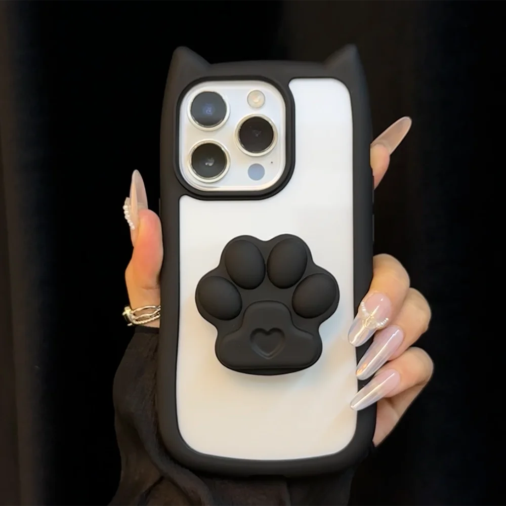 Cute Cat Ear Silicone Phone Case