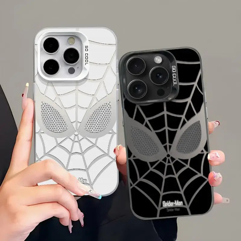 Marvel Black White Spider Man Peace Phone Case