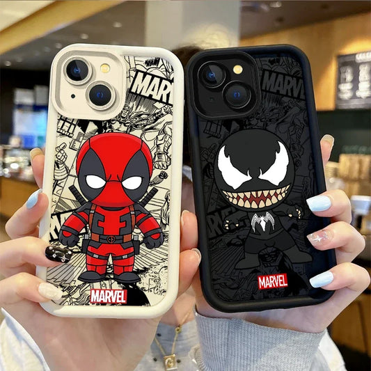 Marvel SuperHero Venom Hulk Deadpool Cartoon Phone Case