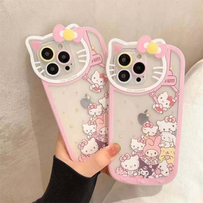 Hello Kitty Kawaii Makeup Mirror Phone Case