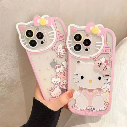 Hello Kitty Kawaii Makeup Mirror Phone Case