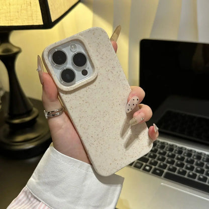 Wheat Straw Silicone Protective Cover Shockproof Matte Phone Case