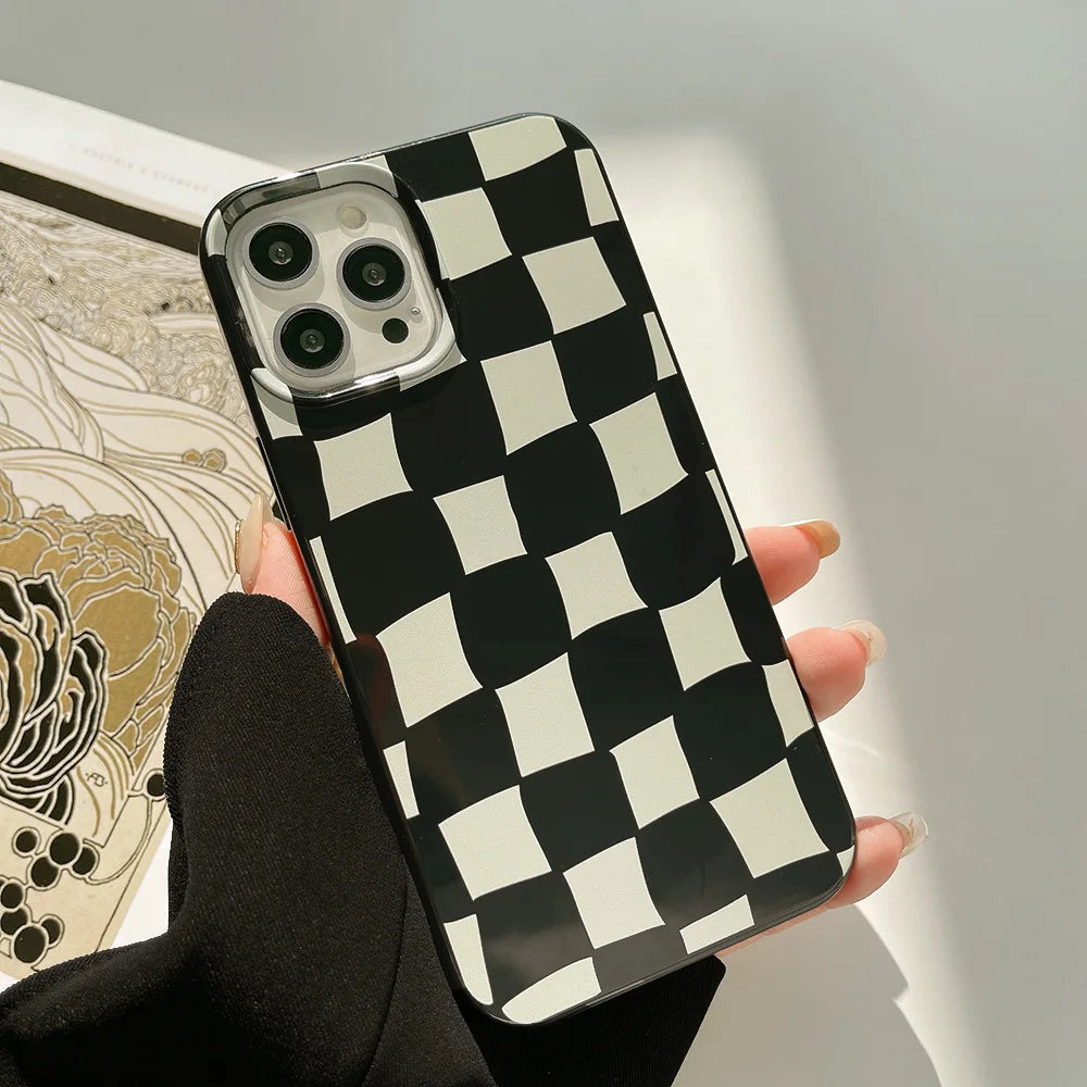 Twisted Checkerboard Soft Phone Case