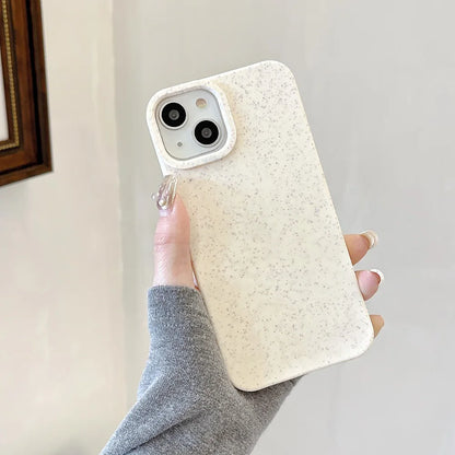 Wheat Straw Silicone Protective Cover Shockproof Matte Phone Case