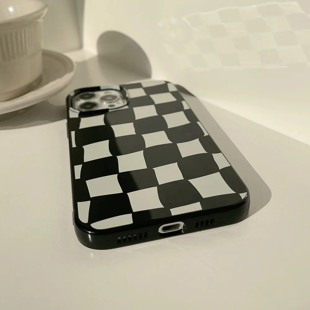 Twisted Checkerboard Soft Phone Case