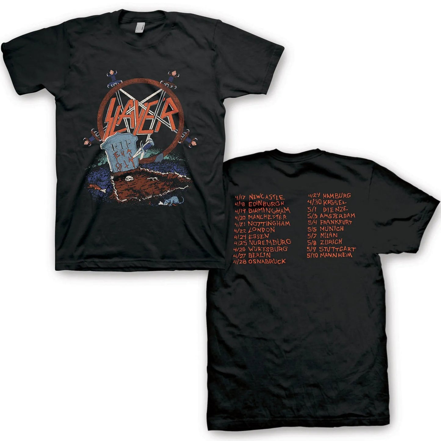 Slayer Open Grave Tour T-Shirt