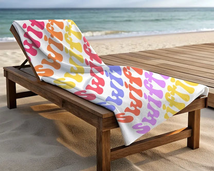 Taylor Swiftie Rainbow Beach Pool Towel