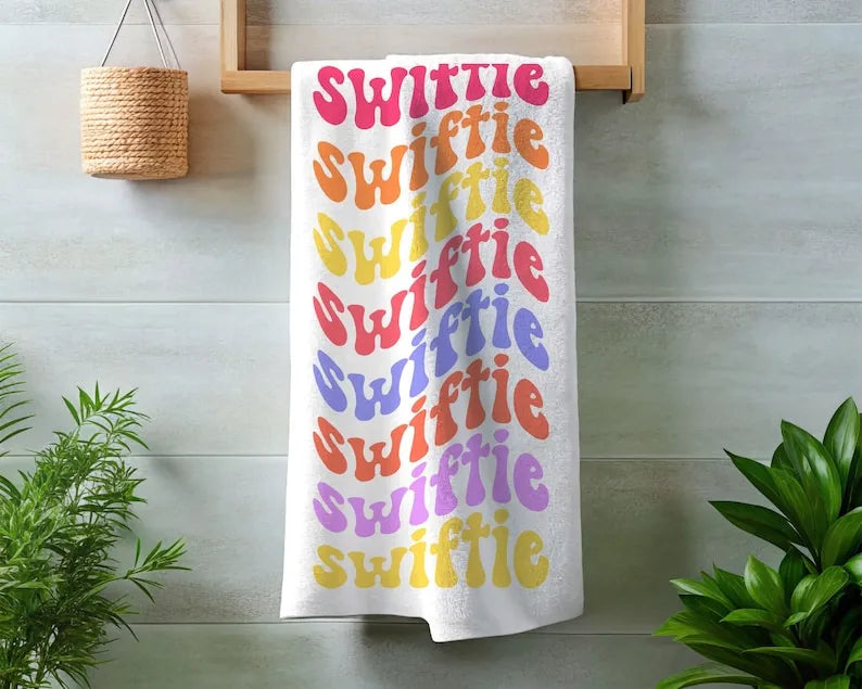 Taylor Swiftie Rainbow Beach Pool Towel