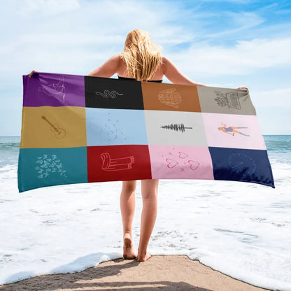 Taylor Swift Beach Towel, Swiftie Beach Towel, Eras Tour Beach Towel, Kids Towel, Taylor Swift Merch, Eras Tour Merch