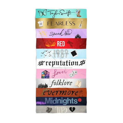 Taylor Swift Beach Towel For Summer Vacation Gift For Eras Tour Swiftie Beach Towel