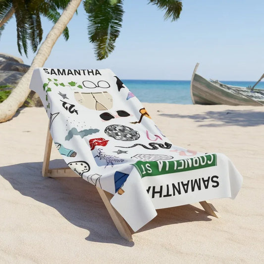 Taylor Swift II Beach Towel, Bath Towel, Custom Pool Towel, Vintage Beach Towel
