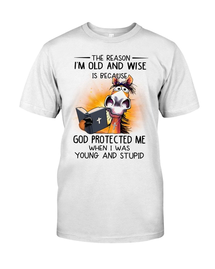 The Reason I’m Old And Wise Is Because God Protected Me T-Shirt