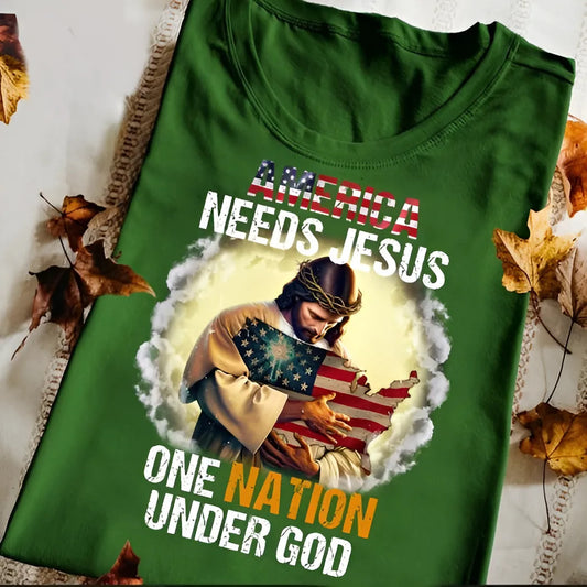 America Needs Jesus One Nation Under God Classic T-Shirt