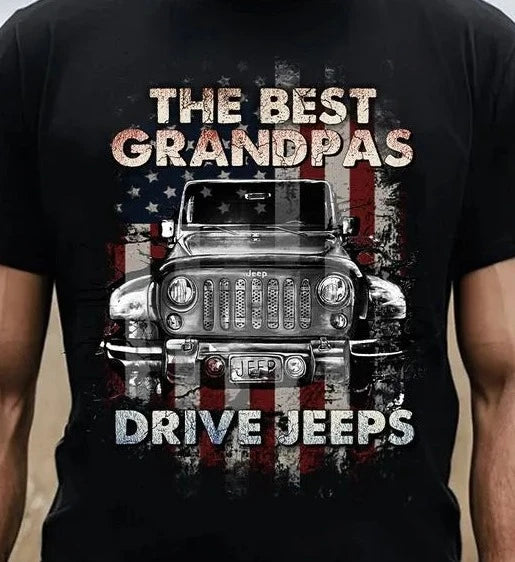 The Best Grandpas Drive Jeeps Shirt