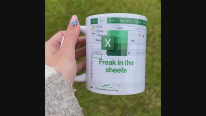 Freak in the Sheets Coffee Excel Mug