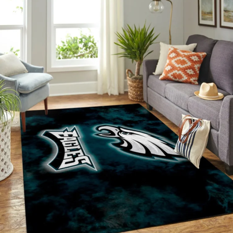 Philadelphia Eagles Area Rug Nfl Football Team Logo V1740