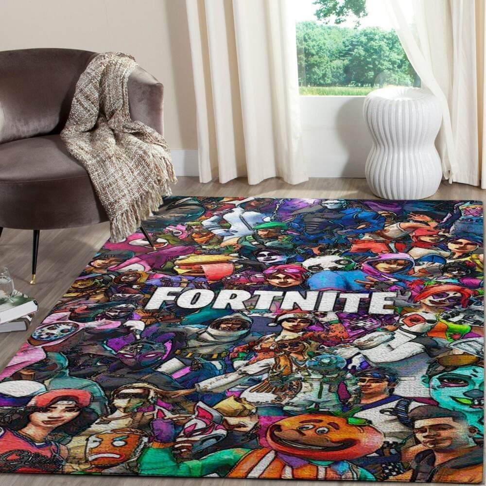Fortnite Area Rug Video Game Gamer | Home Decor Easily