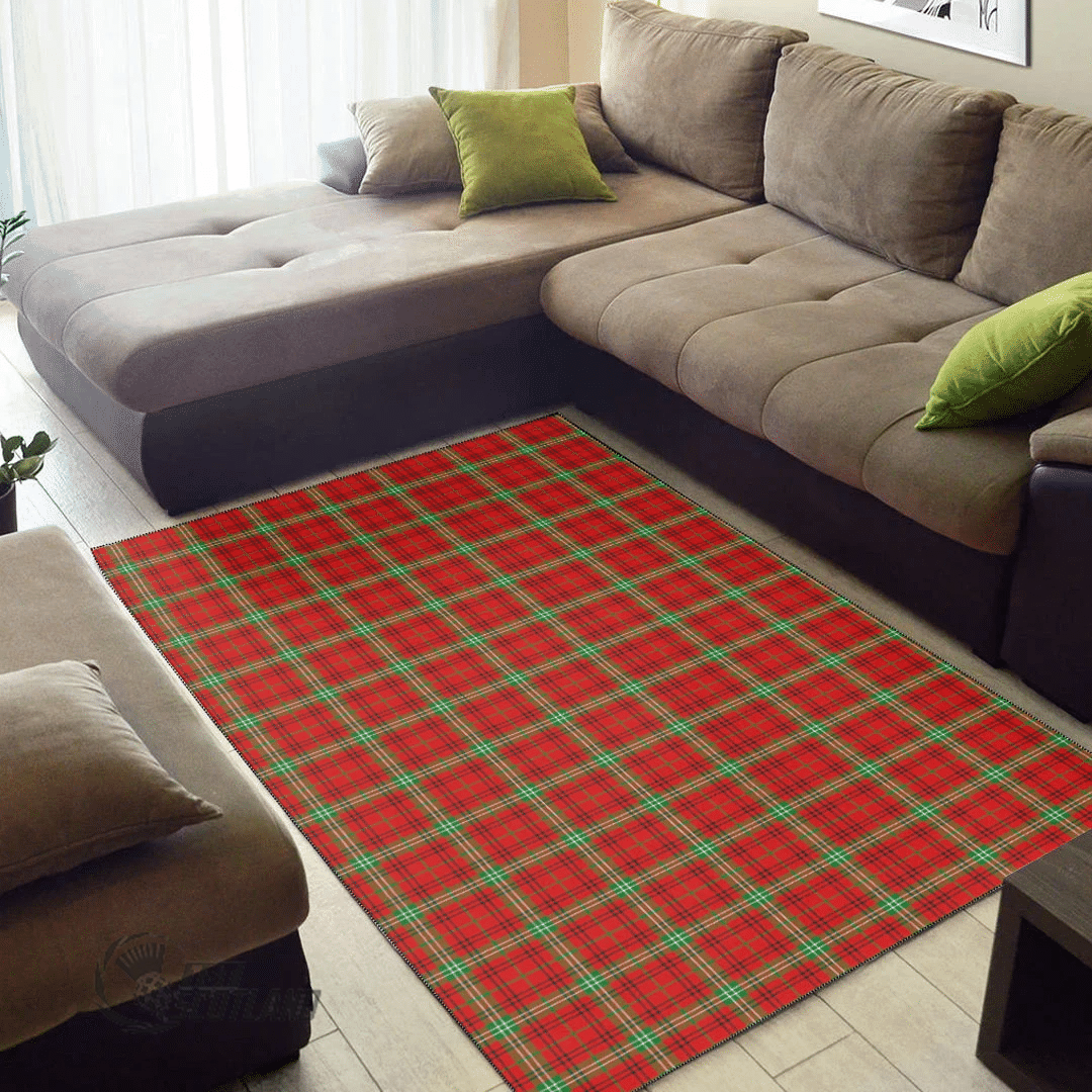 Morrison Red Modern Tartan Area Rug A7 -  Chussin | Home Decor Easily