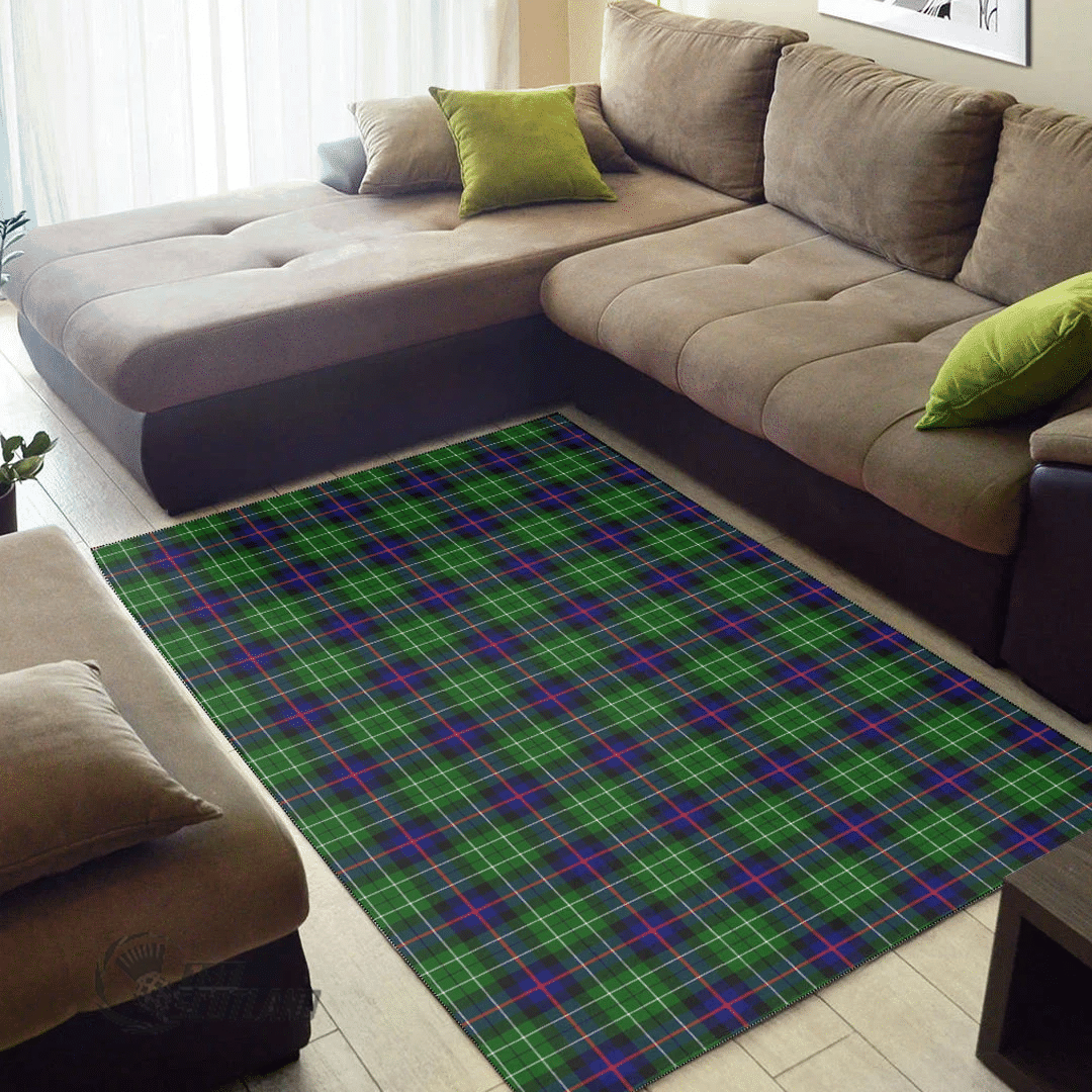 Leslie Hunting Ancient Tartan Area Rug A7 -  Chussin | Home Decor Easily