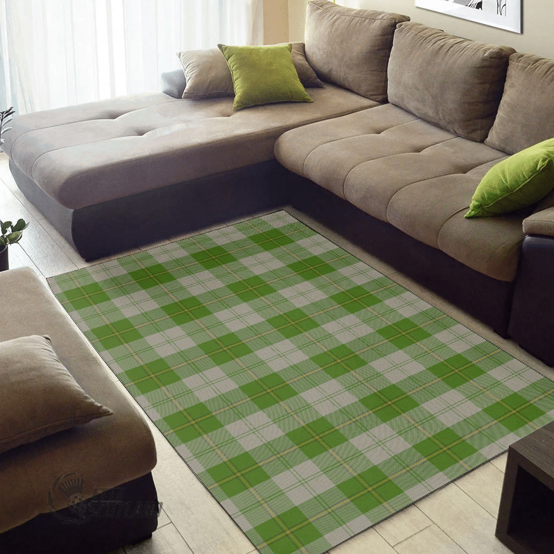 Cunningham Dress Green Dancers Tartan Area Rug A7 -  Chussin | Home Decor Easily