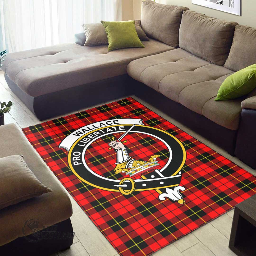 Wallace Hunting Red Clan Tartan Area Rug A7 -  Chussin | Home Decor Easily