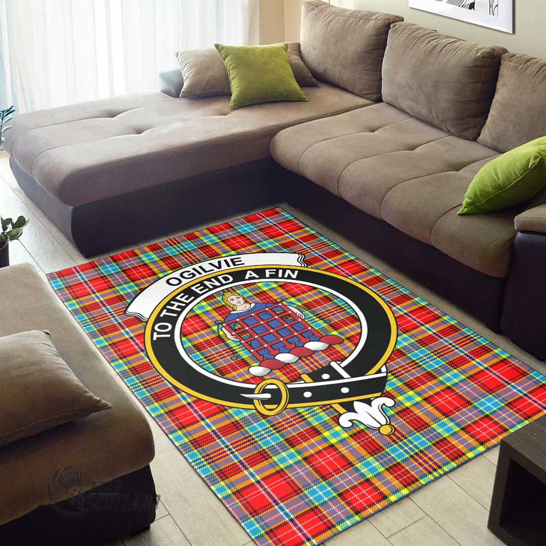 Ogilvie Hunting Ancient Clan Tartan Area Rug A7 -  Chussin | Home Decor Easily