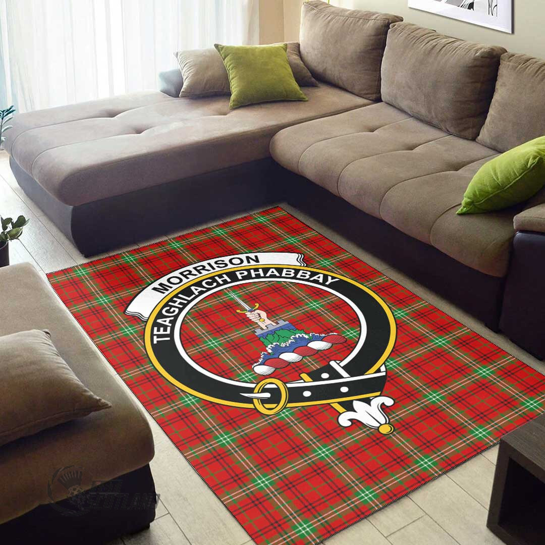 Morrison Red Modern Clan Tartan Area Rug A7 -  Chussin | Home Decor Easily
