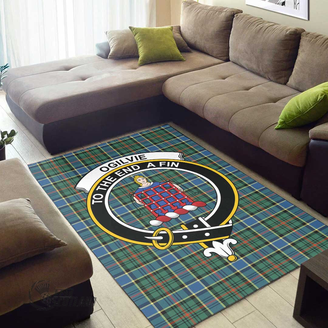 Ogilvie Hunting Modern Clan Tartan Area Rug A7 -  Chussin | Home Decor Easily