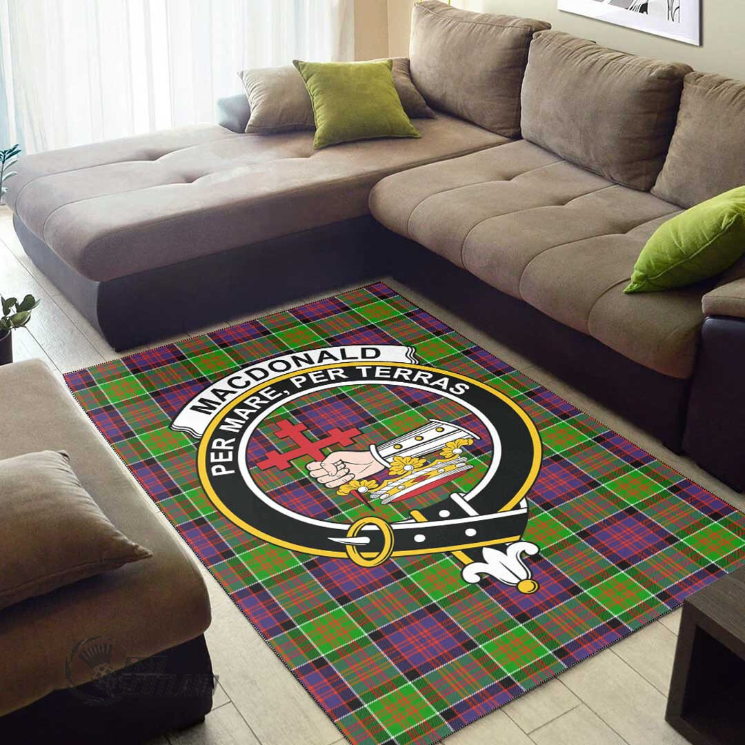 MacDonald of Clanranald Clan Tartan Area Rug A7 -  Chussin | Home Decor Easily