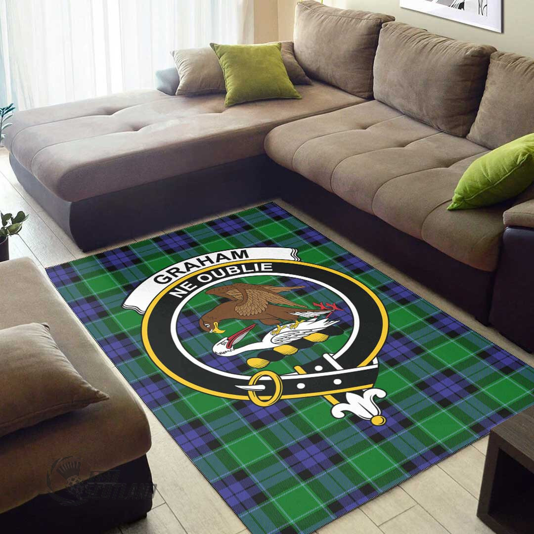 Graham of Menteith Modern Clan Tartan Area Rug A7 -  Chussin | Home Decor Easily