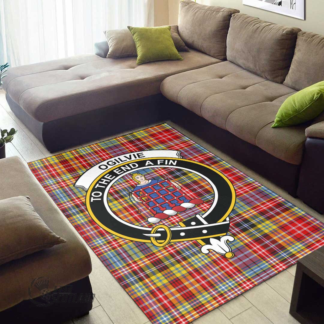 Ogilvie Clan Tartan Area Rug A7 -  Chussin | Home Decor Easily