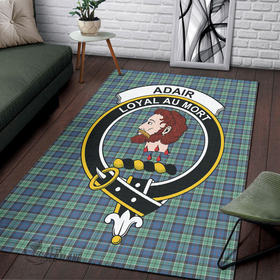 Leslie Hunting Ancient Home Decor - Full Plaid Tartan Crest Area Rug A7 -  Chussin | Home Decor Easily