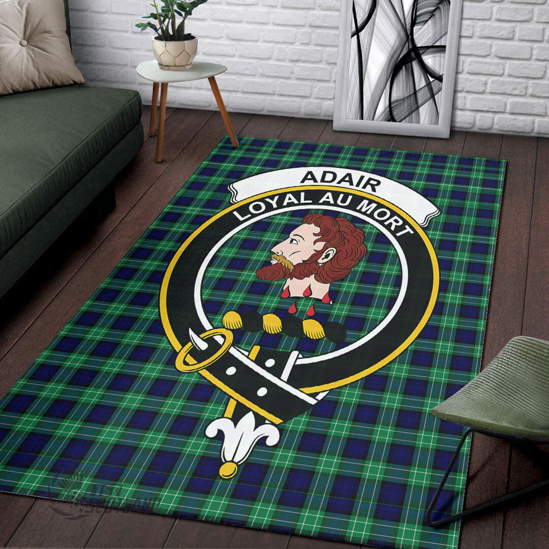 Abercrombie Home Decor - Full Plaid Tartan Crest Area Rug A7 -  Chussin | Home Decor Easily