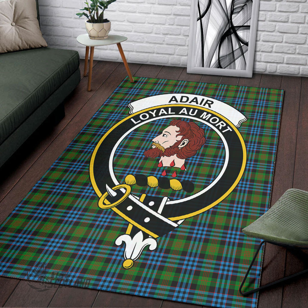 Newlands of Lauriston Home Decor - Full Plaid Tartan Crest Area Rug A7 -  Chussin | Home Decor Easily