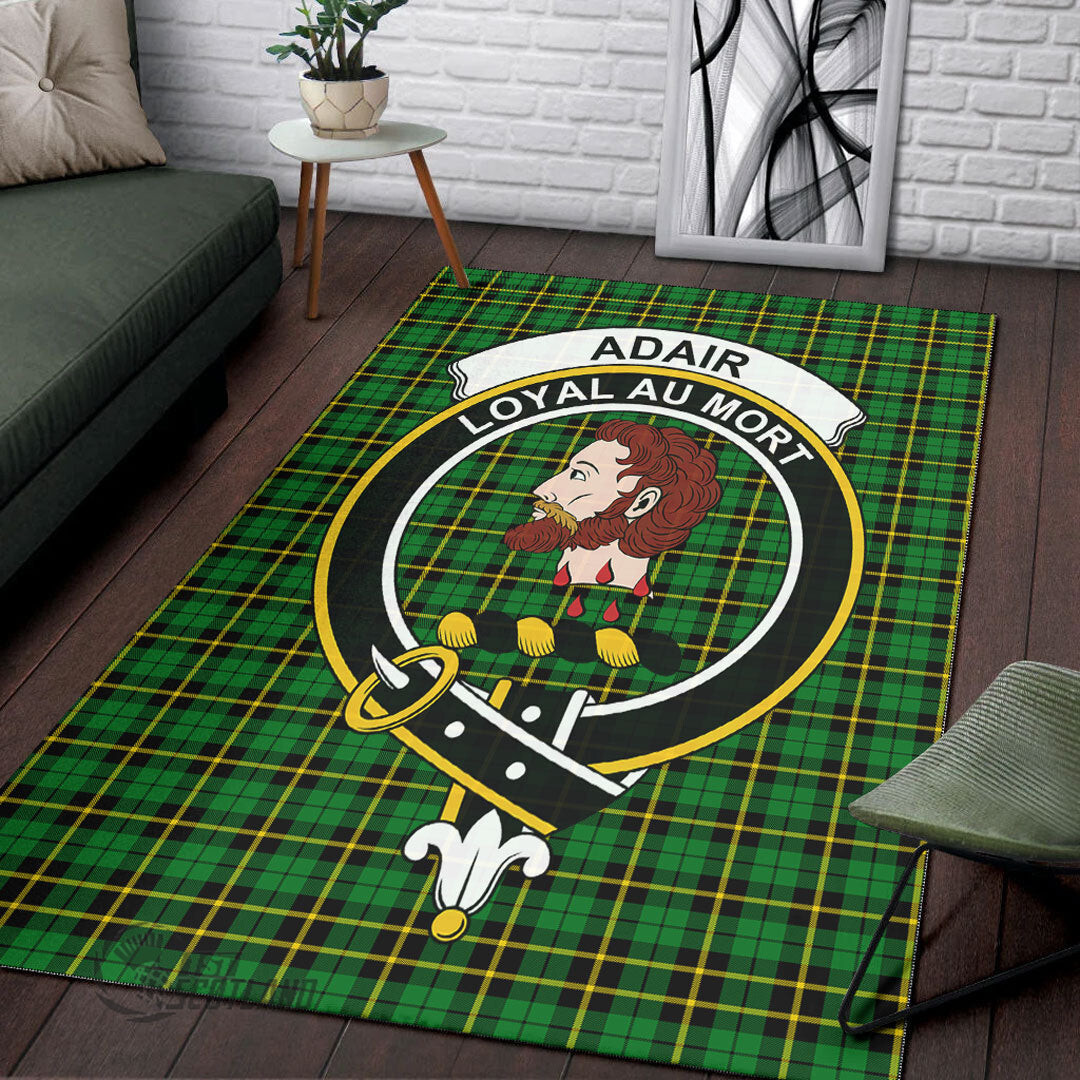 Wallace Hunting - Green Home Decor - Full Plaid Tartan Crest Area Rug A7 -  Chussin | Home Decor Easily