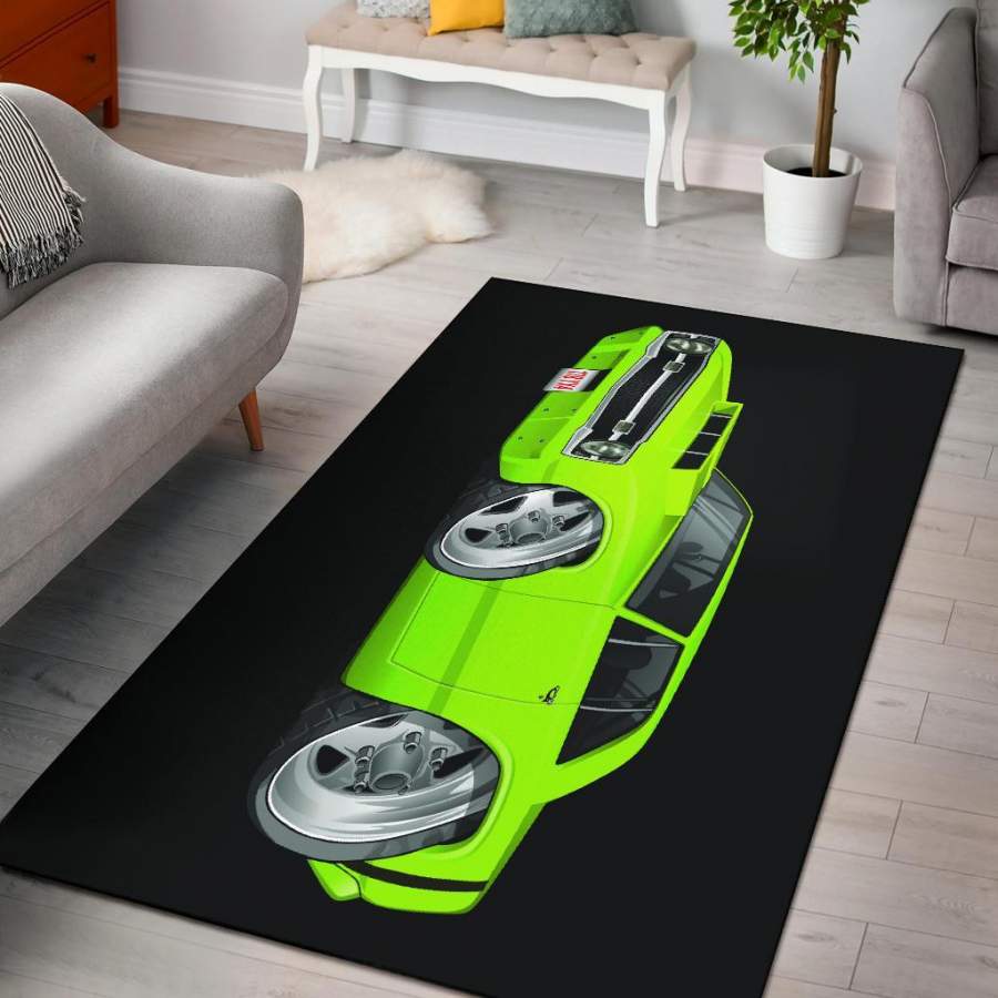 1969 Dodge Dart Cart Art Area Rug s Black Background  Chussin | Home Decor Easily