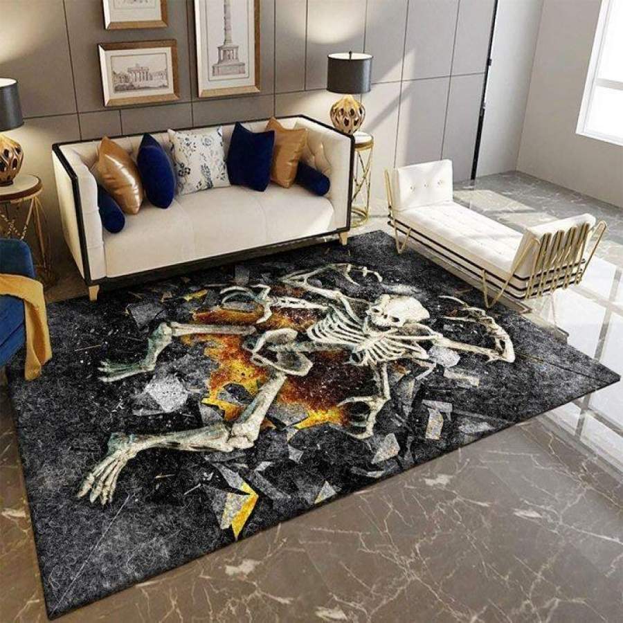 3D Skeleton Halloween Area Rug 190908 Modern Ofd  Chussin | Home Decor Easily