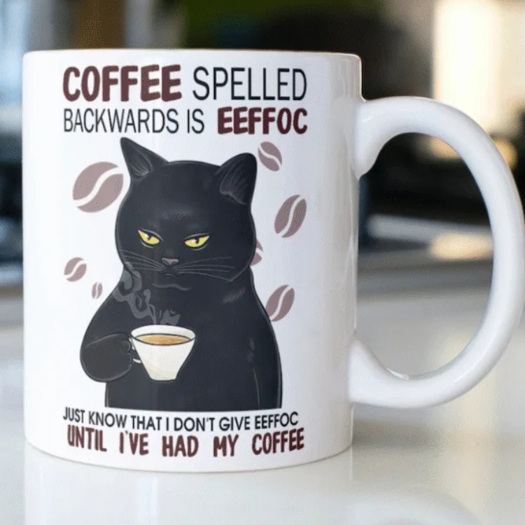 Coffee Spelled Backwards is EEFFOC Mug