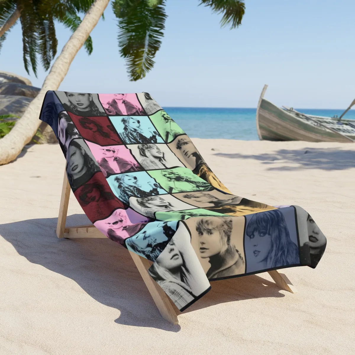 Taylor Swift Eras Tour Beach Towel - Vibrant Swiftie Fan Merchandise for Summer, Perfect Beach or Pool Accessory