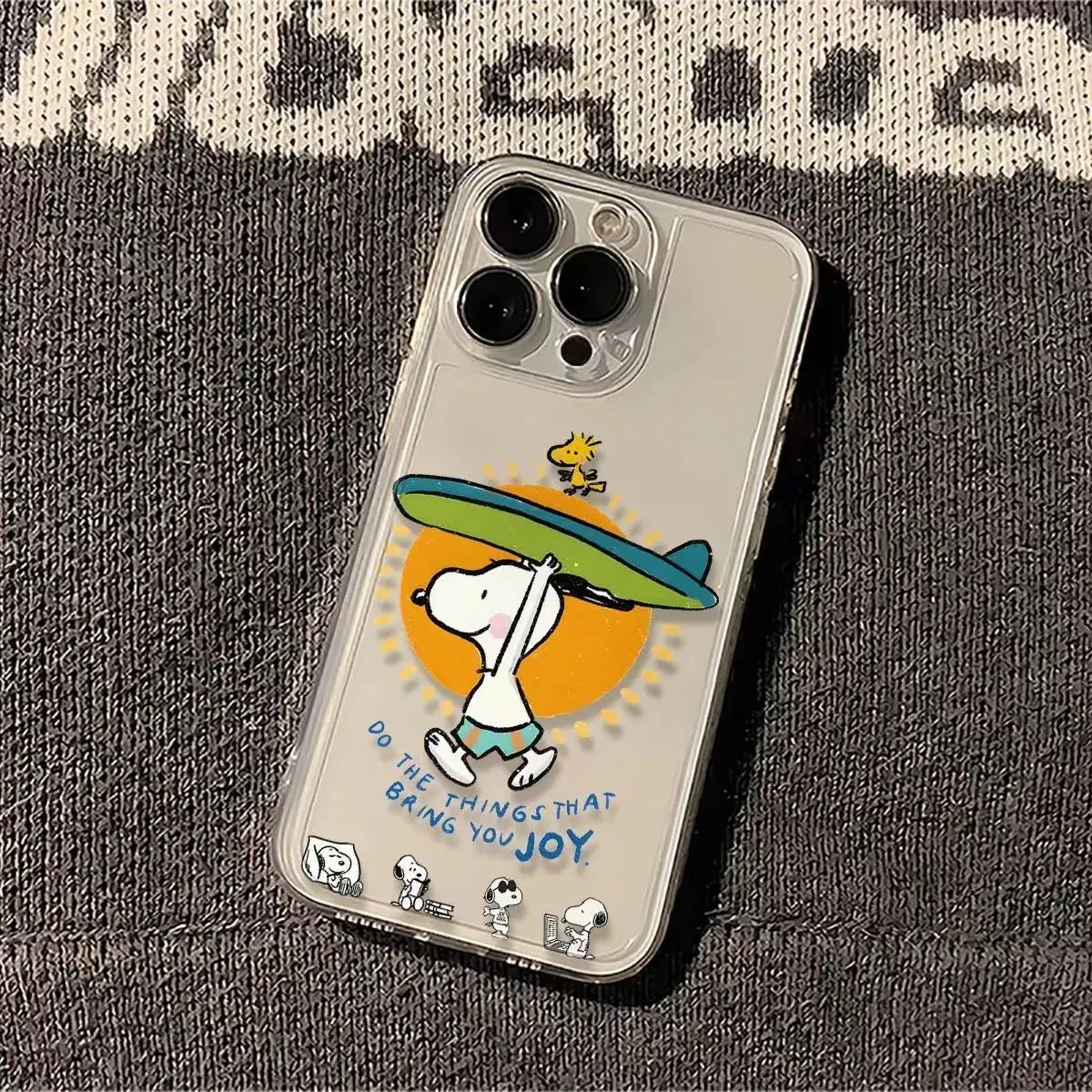 Peanut Snoopy Surf Riding Phone Case
