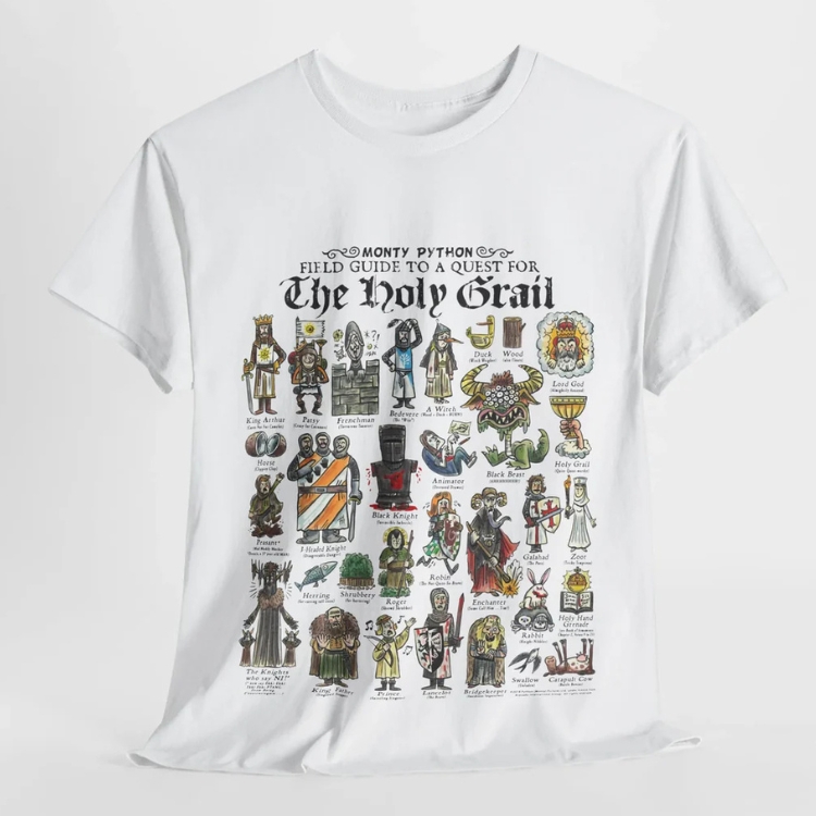 Monty Python Field Guide To A Quest For The Holy Grail T-Shirt