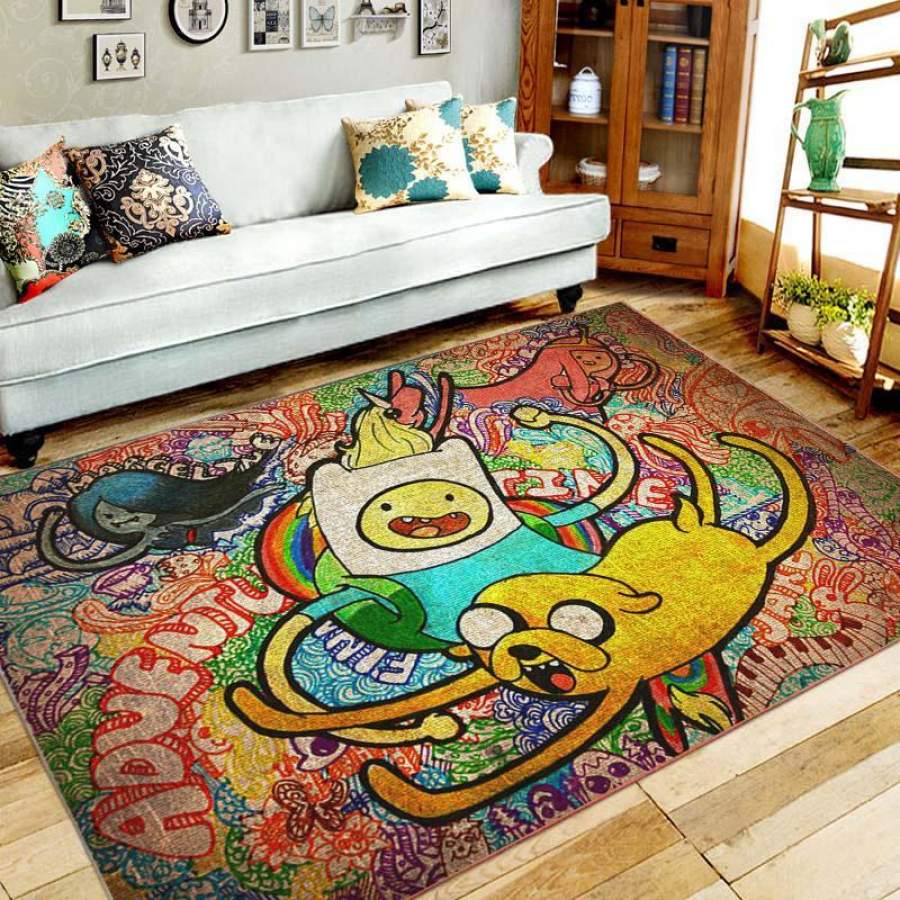 Adventure Time Area Rug Bedroom Chussin | Home Decor Easily