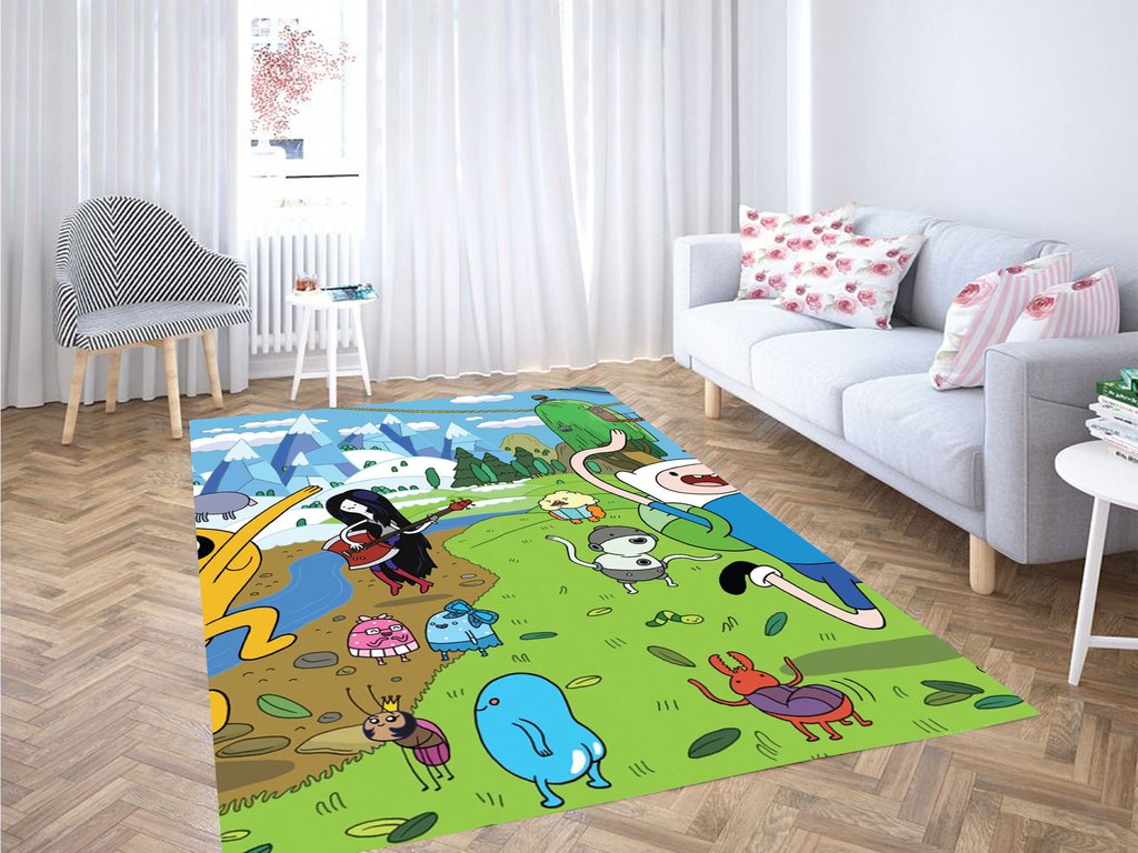 Adventure Time World Living Room Modern Carpet Rug -  Chussin | Home Decor Easily