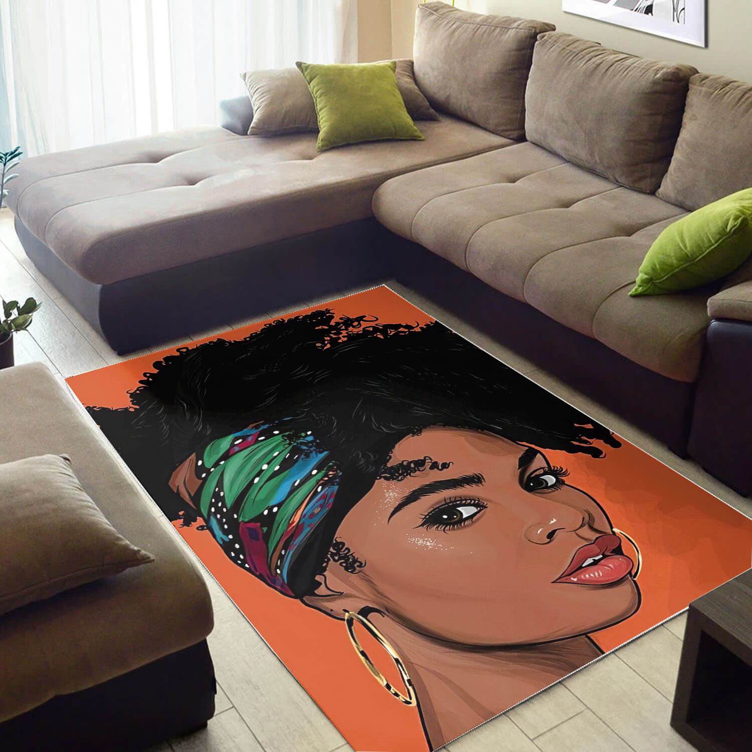 Afrocentric Beautiful Melanin Poppin Girl Carpet African Design Themed Decorating Ideas Rug -  Chussin | Home Decor Easily