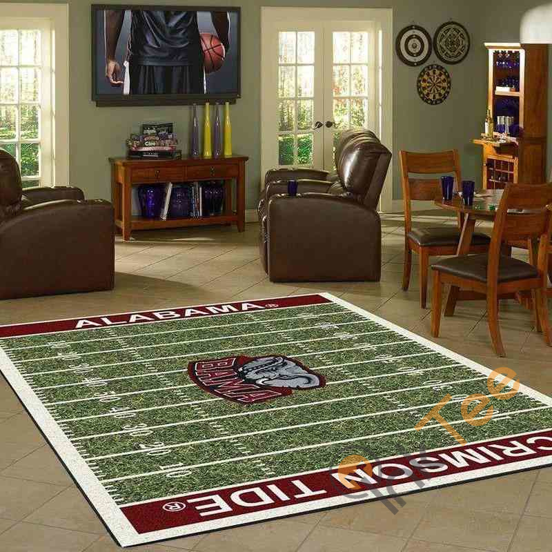 Alabama Crimson Tide Home Field Area Rug - Chussin | Home Decor Easily