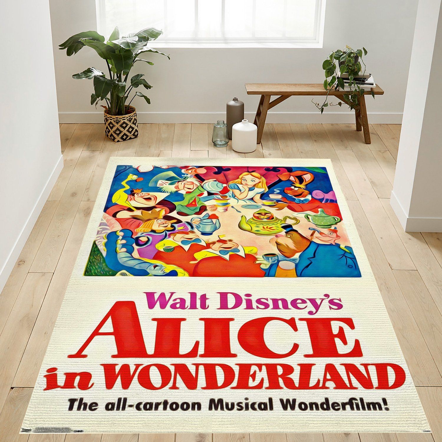 Alice In Wonderland Rug – Custom Size And Printing -  Chussin | Home Decor Easily