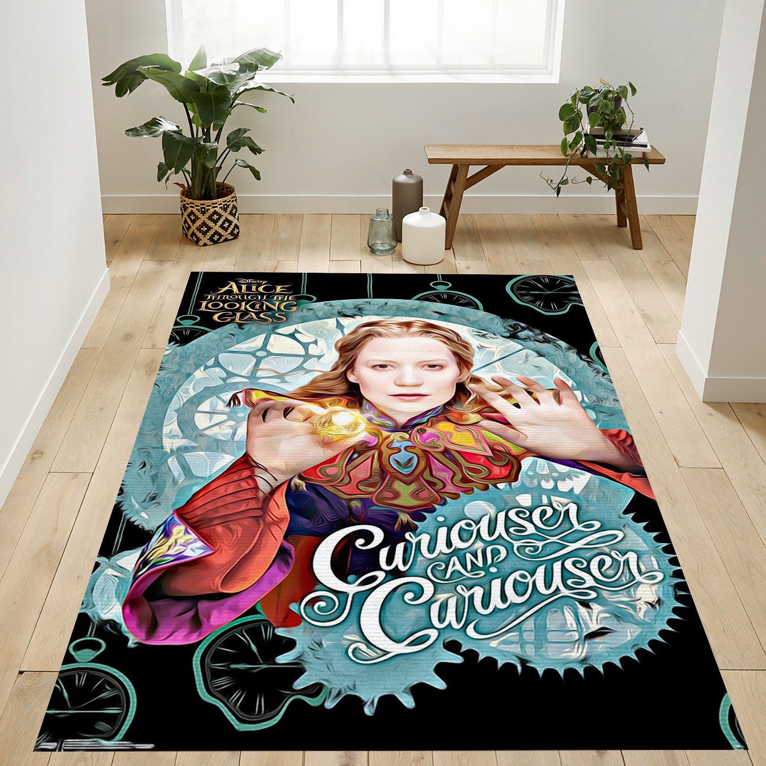 Alice Looking Glass Rug – Custom Size And Printing -  Chussin | Home Decor Easily