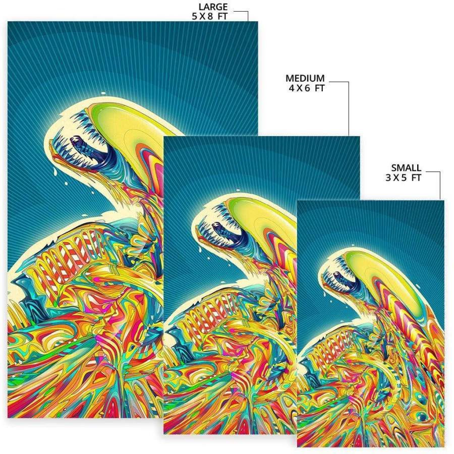 Alien Ali1002 Aliens Xenomorph Abstract Art Matting Area Rug  Chussin | Home Decor Easily