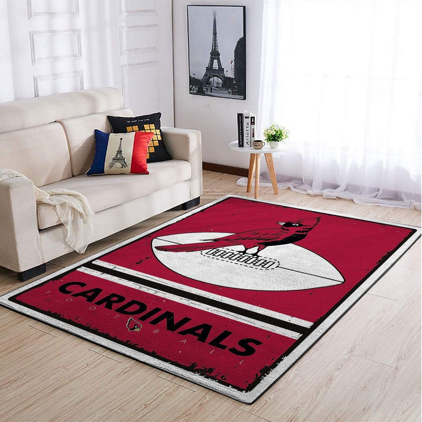 Arizona Cardinals Living Room Area Rug -  Chussin | Home Decor Easily